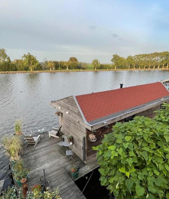 Aangenaam Op De Rijn, Woonboot, Inclusief Prive Sauna Алфен-ан-ден-Рейн Экстерьер фото